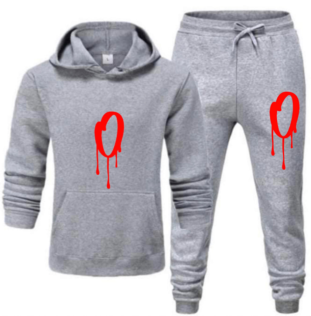 Grey Bloody O Hoodie and Joggers